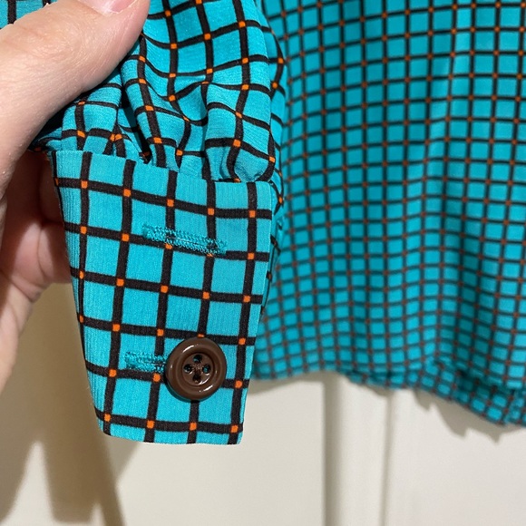 Kate Spade teal blouse - Picture 4 of 7